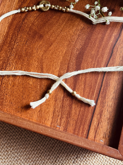 The Organic Brass Charm Rakhi