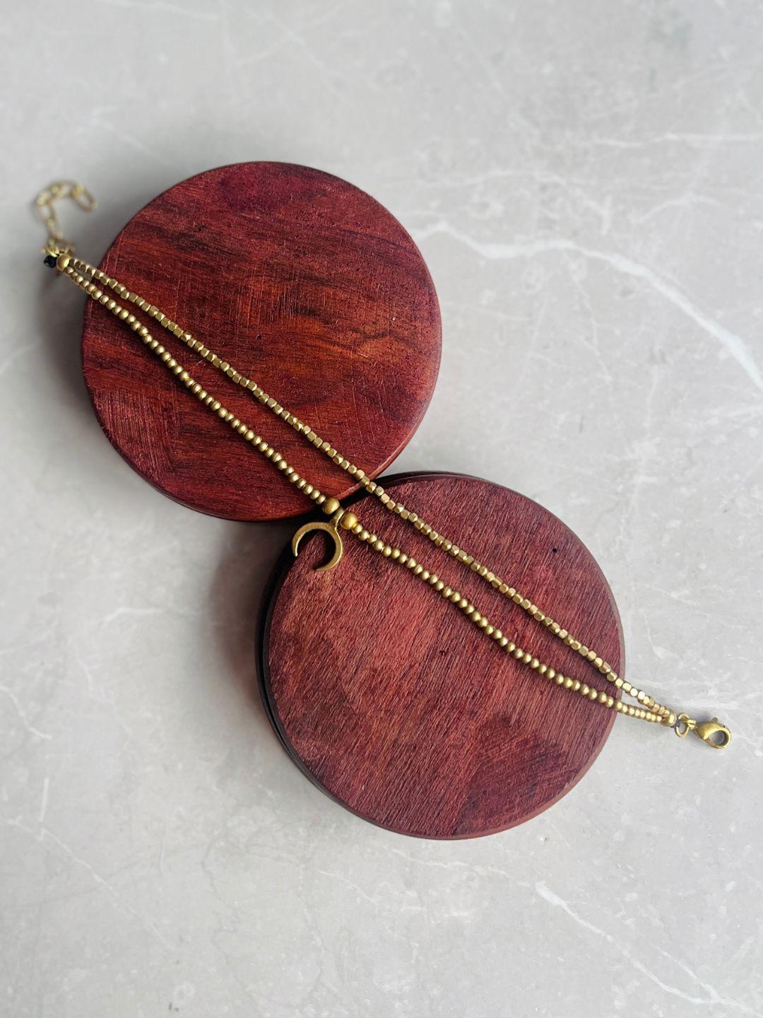 Luna Crescent Layered Anklet