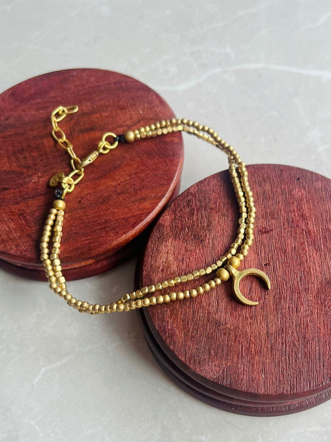 Luna Crescent Layered Anklet