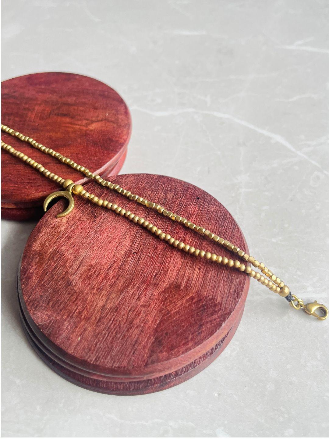 Luna Crescent Layered Anklet