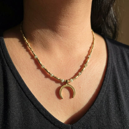 Dainty Charm Necklace - Moon