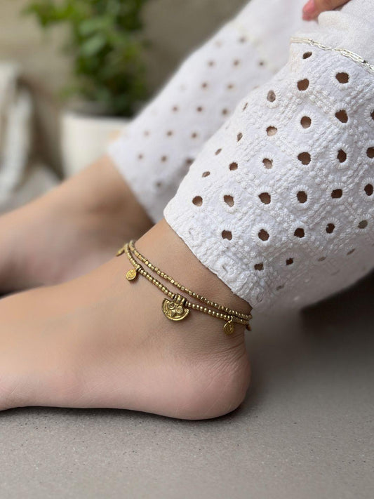 Nomad Talisman Double-Strand Anklet