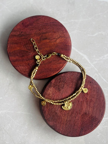 Nomad Talisman Double-Strand Anklet