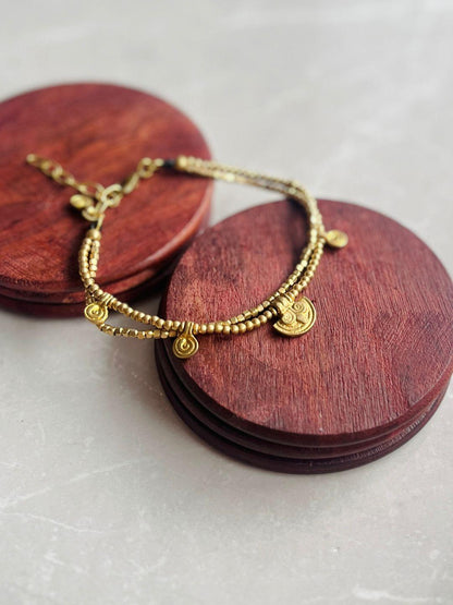 Nomad Talisman Double-Strand Anklet