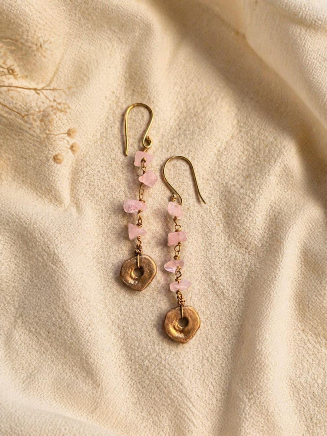 Rose Quartz Dangler