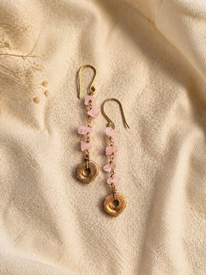 Rose Quartz Dangler