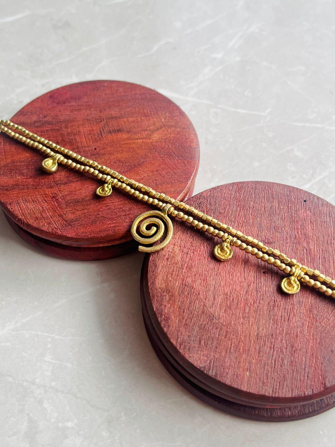 Vortex Mandala Double-Strand Anklet