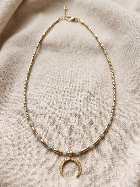 Dainty Charm Necklace - Moon