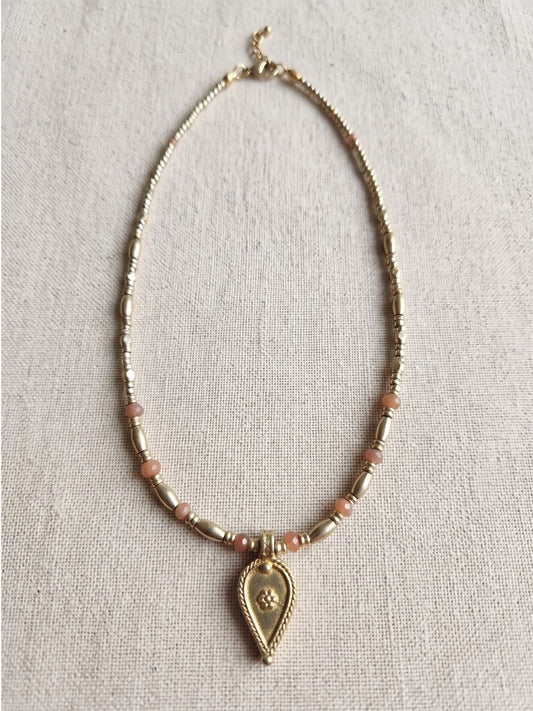 Dainty Charm Necklace - Leaf
