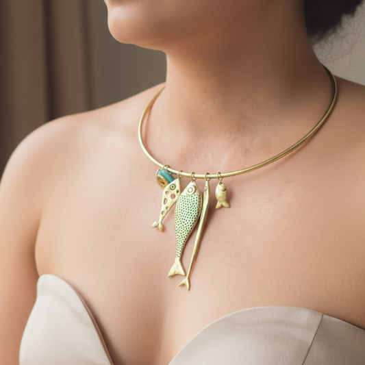 Fish Hansli Necklace Western Style