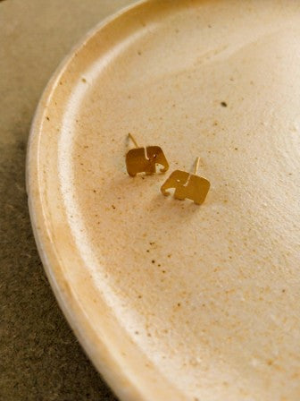 Ellie, the elephant brass studs