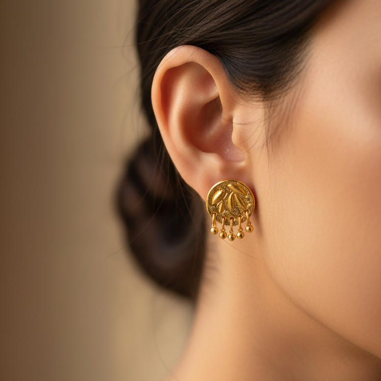 Meera studs alternative angle on model