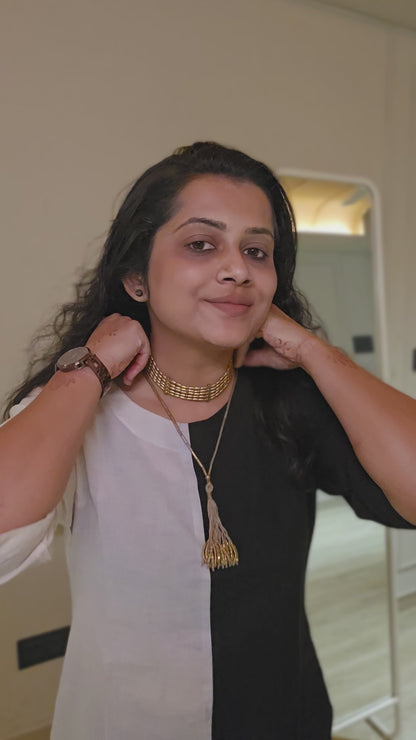 Arabella brass necklace