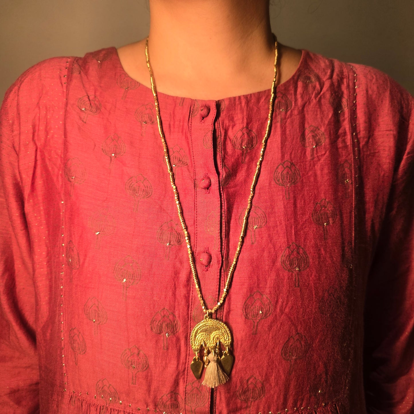 Chandrika long necklace