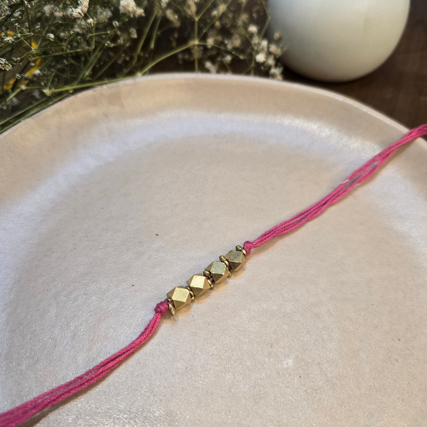 English color Brass rakhi