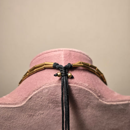 Seraphina brass necklace