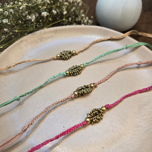 Four Rakhi displayed in a plate
