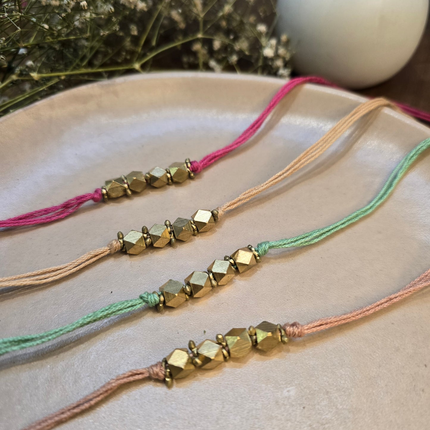 English color Brass rakhi