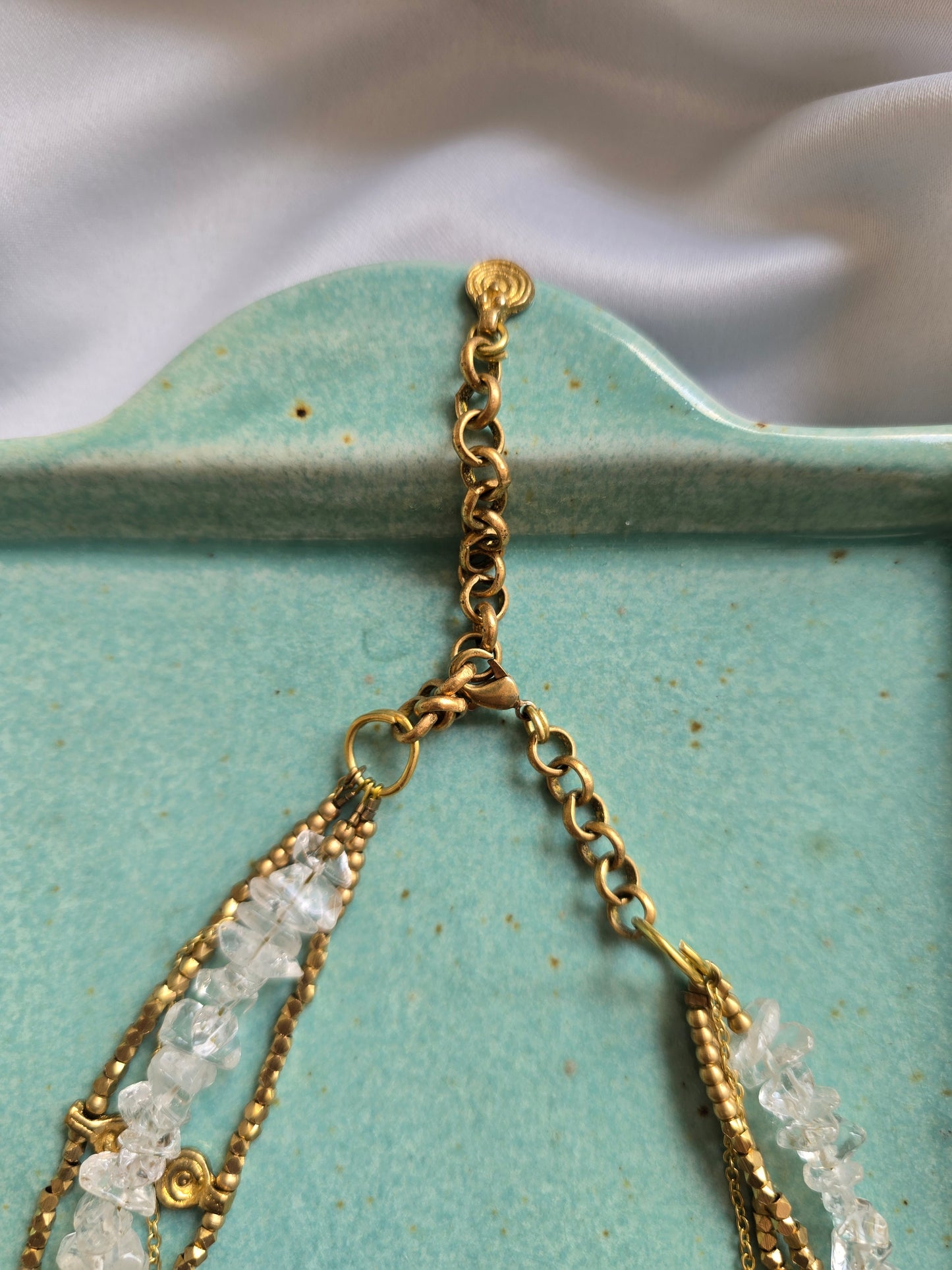 Clear Crystal Layered necklace