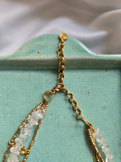 Clear Crystal Layered necklace