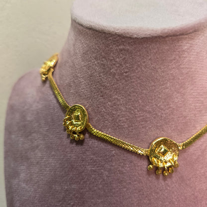 Kavya necklace with ball embellishments - adjustable