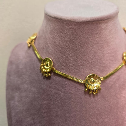 Kavya necklace with ball embellishments - adjustable