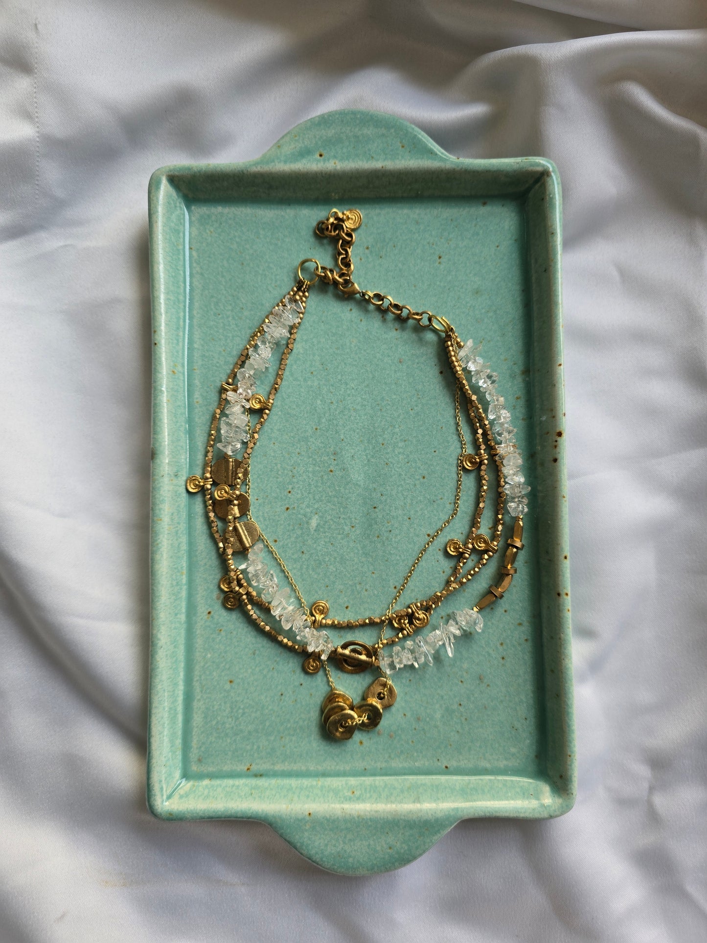 Clear Crystal Layered necklace