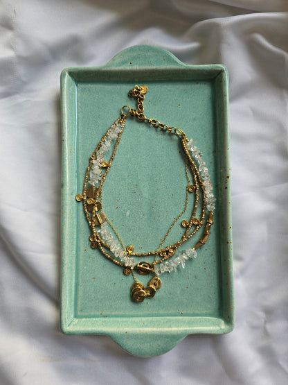 Clear Crystal Layered necklace