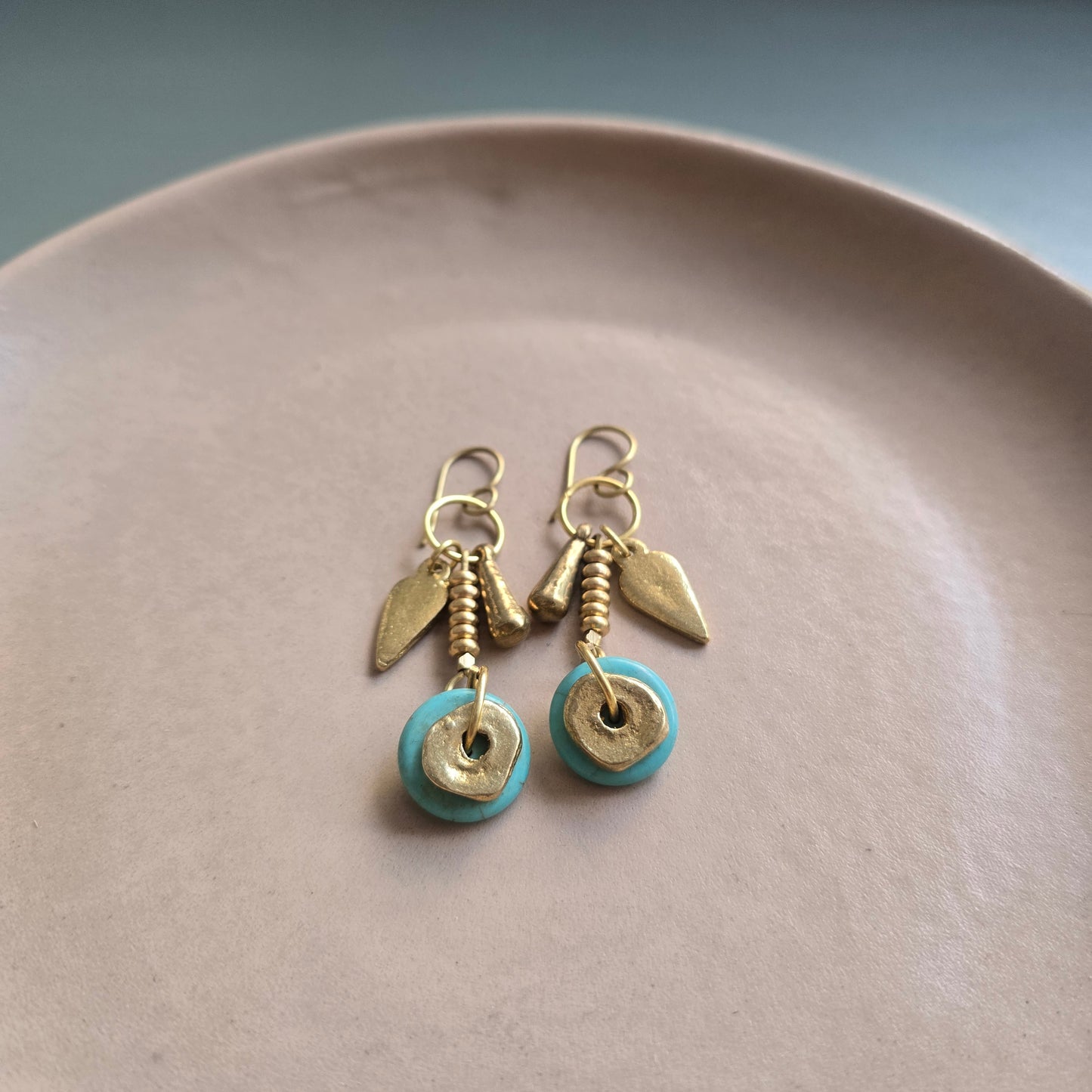 Turquoise Coin Dangler