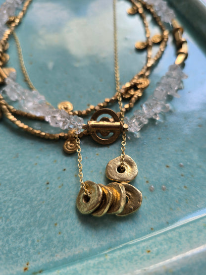 Clear Crystal Layered necklace