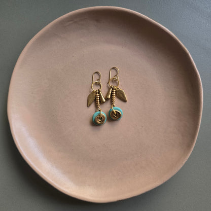 Turquoise Coin Dangler