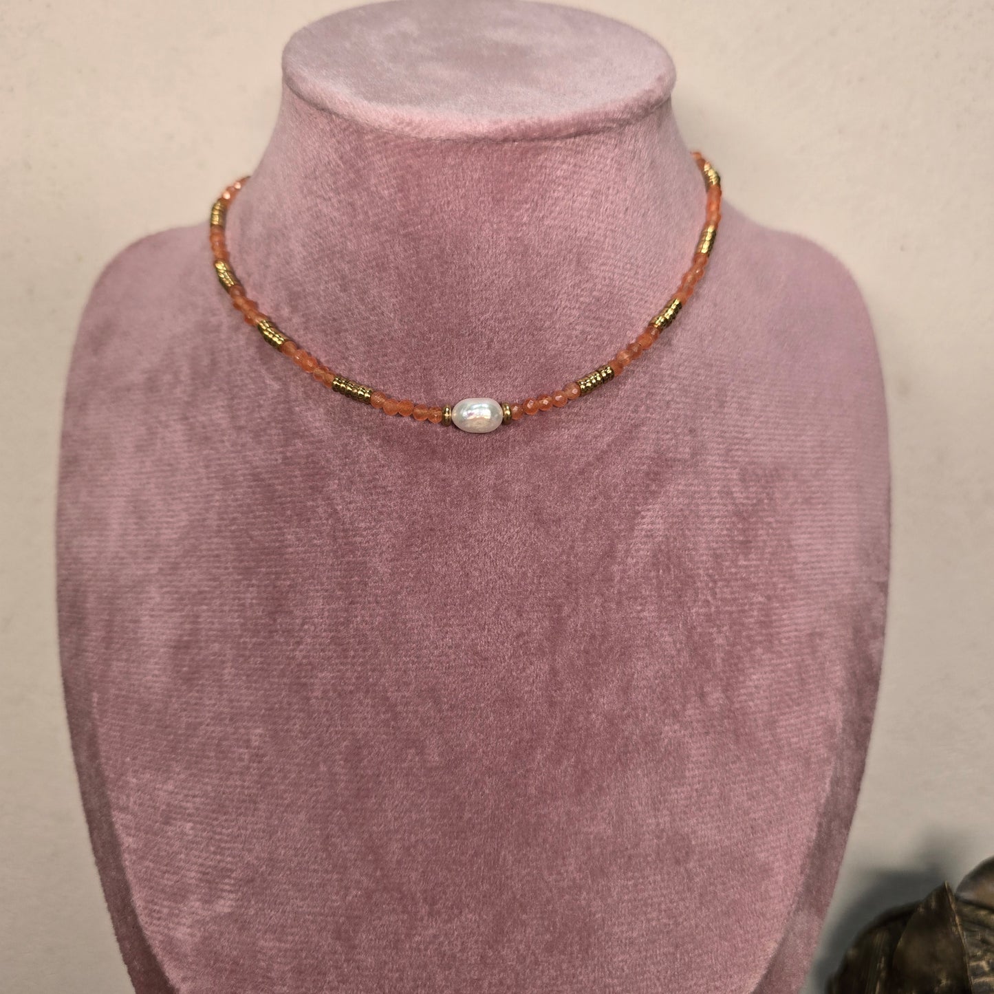 Tangerine necklace