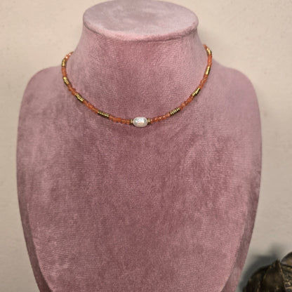 Tangerine necklace