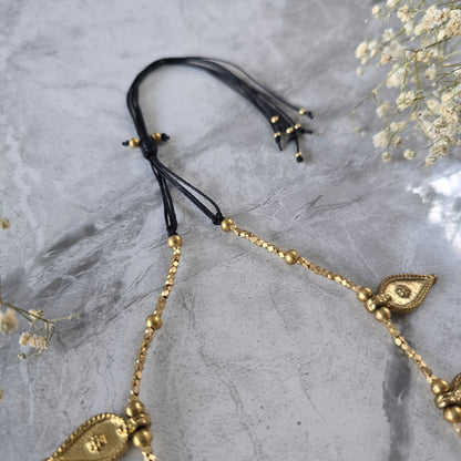 Brass Leaf Choker
