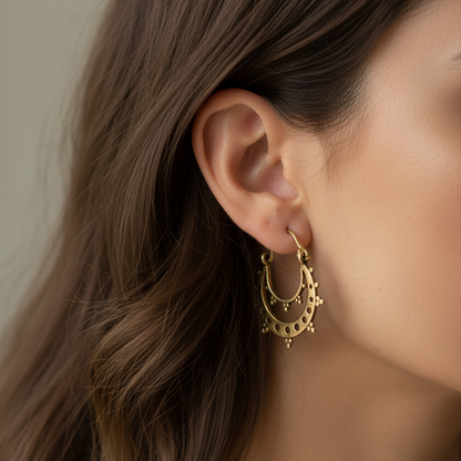 Sena hoops on other ear