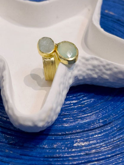Aqua Glint Ring