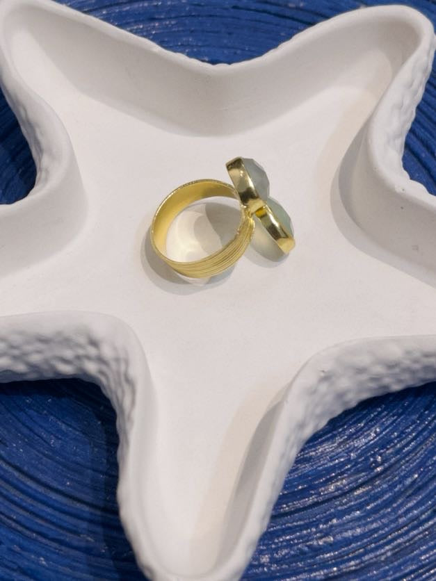 Aqua Glint Ring